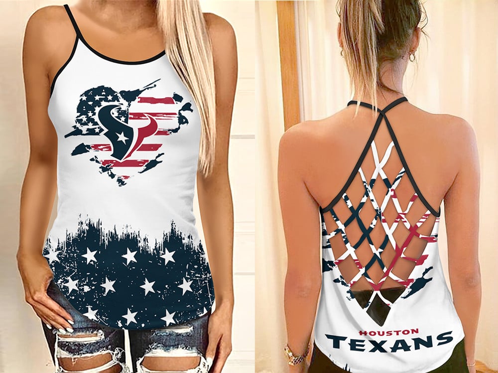 Houston Texans Criss Cross Tank Top BGCCTANK146