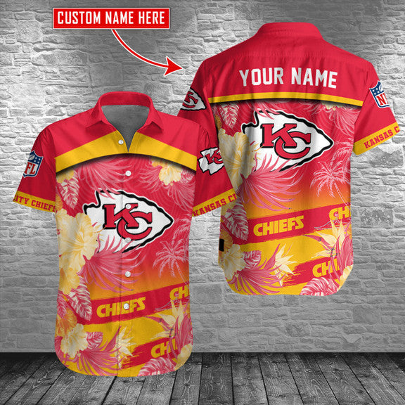 Kansas City Chiefs Personalized Button Shirt AZCBS070