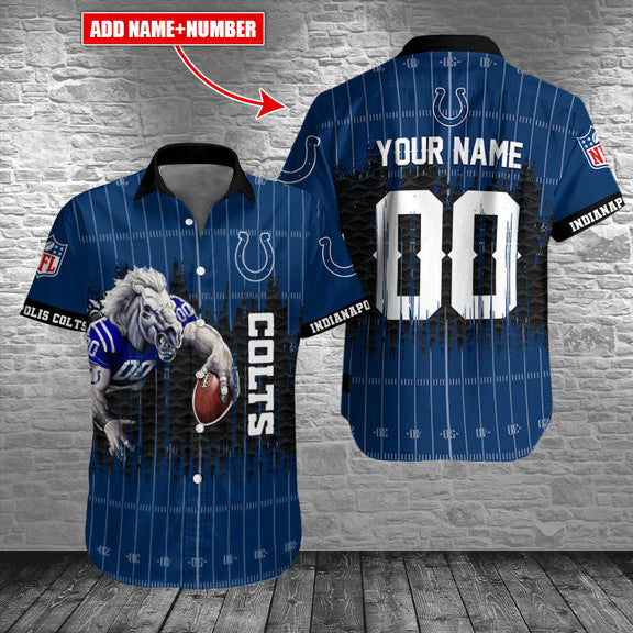 Indianapolis Colts Personalized Button Shirt AZCBS073