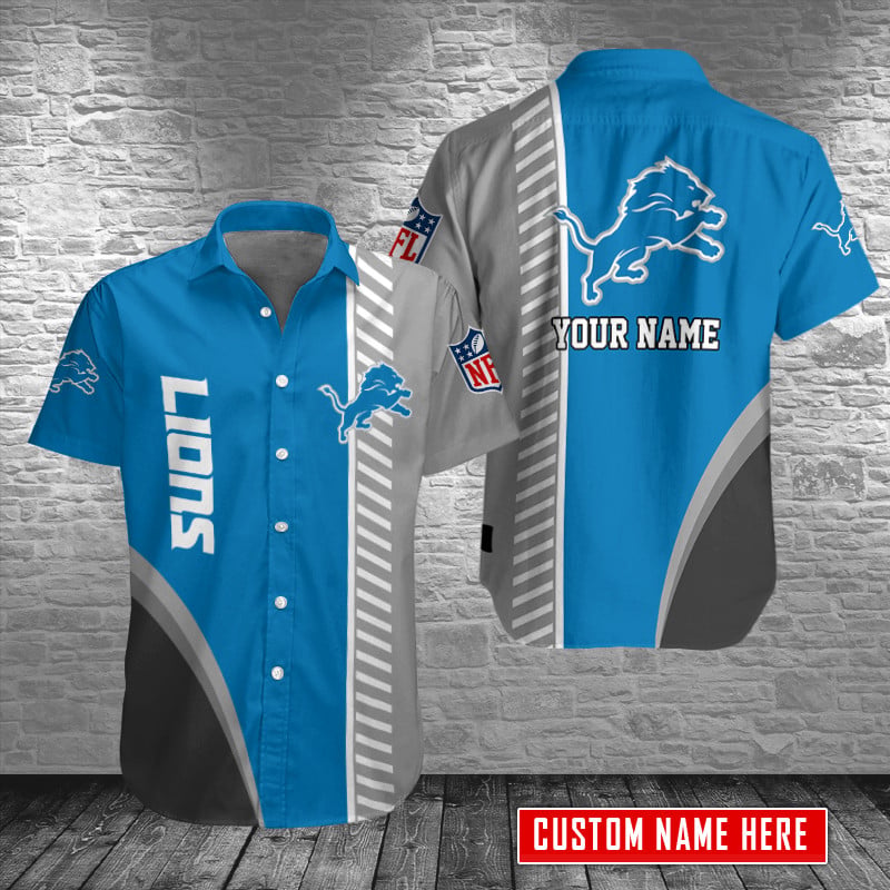 Detroit Lions Personalized Button Shirt AZCBS080