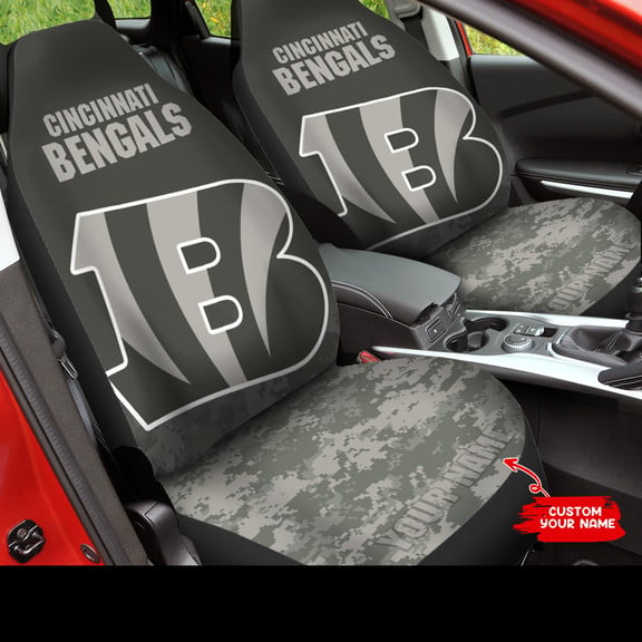 Cincinnati Bengals Personalized Car Seat Covers BGCSC736