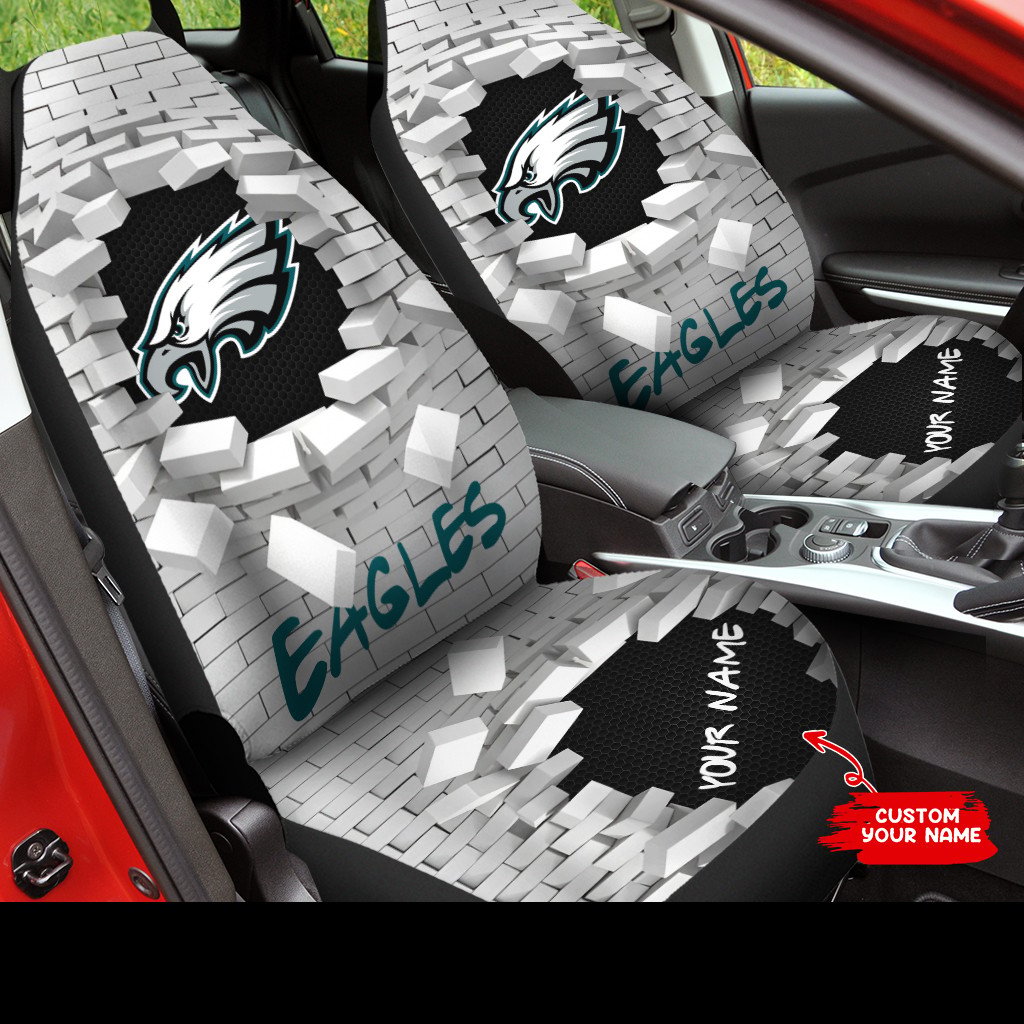 Philadelphia Eagles Personalized Car Seat Covers BGCSC734
