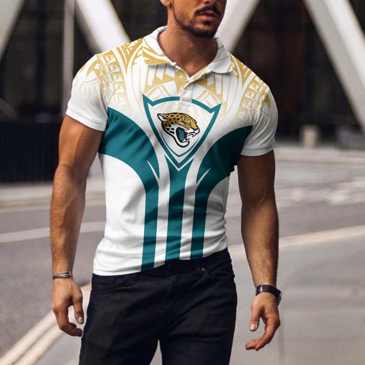Jacksonville Jaguars Polo T-shirt BGPLS095