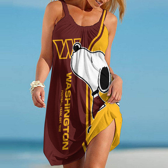 Washington Commanders Beach Dress BGSLLBD603