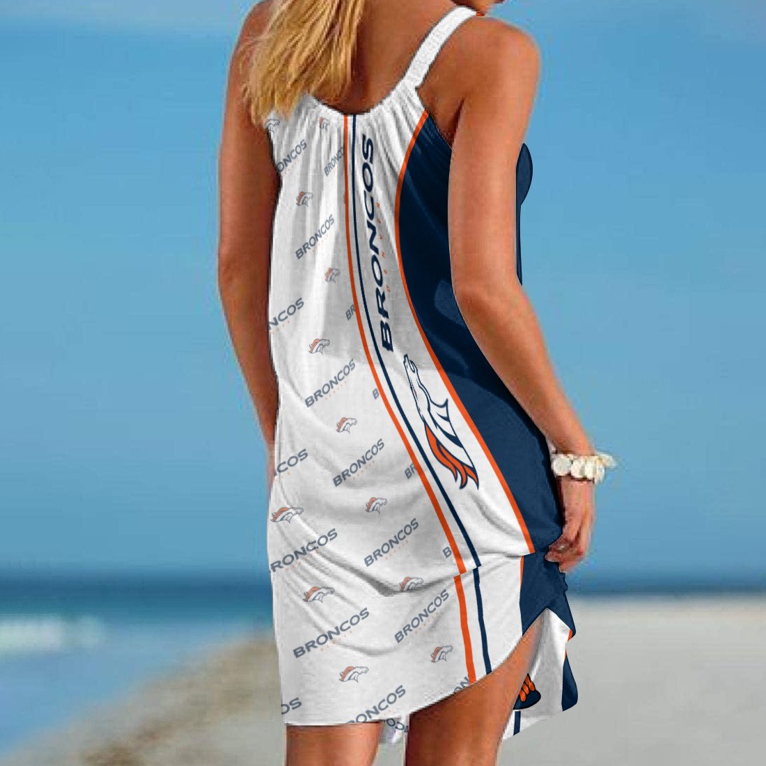 Denver Broncos Beach Dress BGSLLBD604