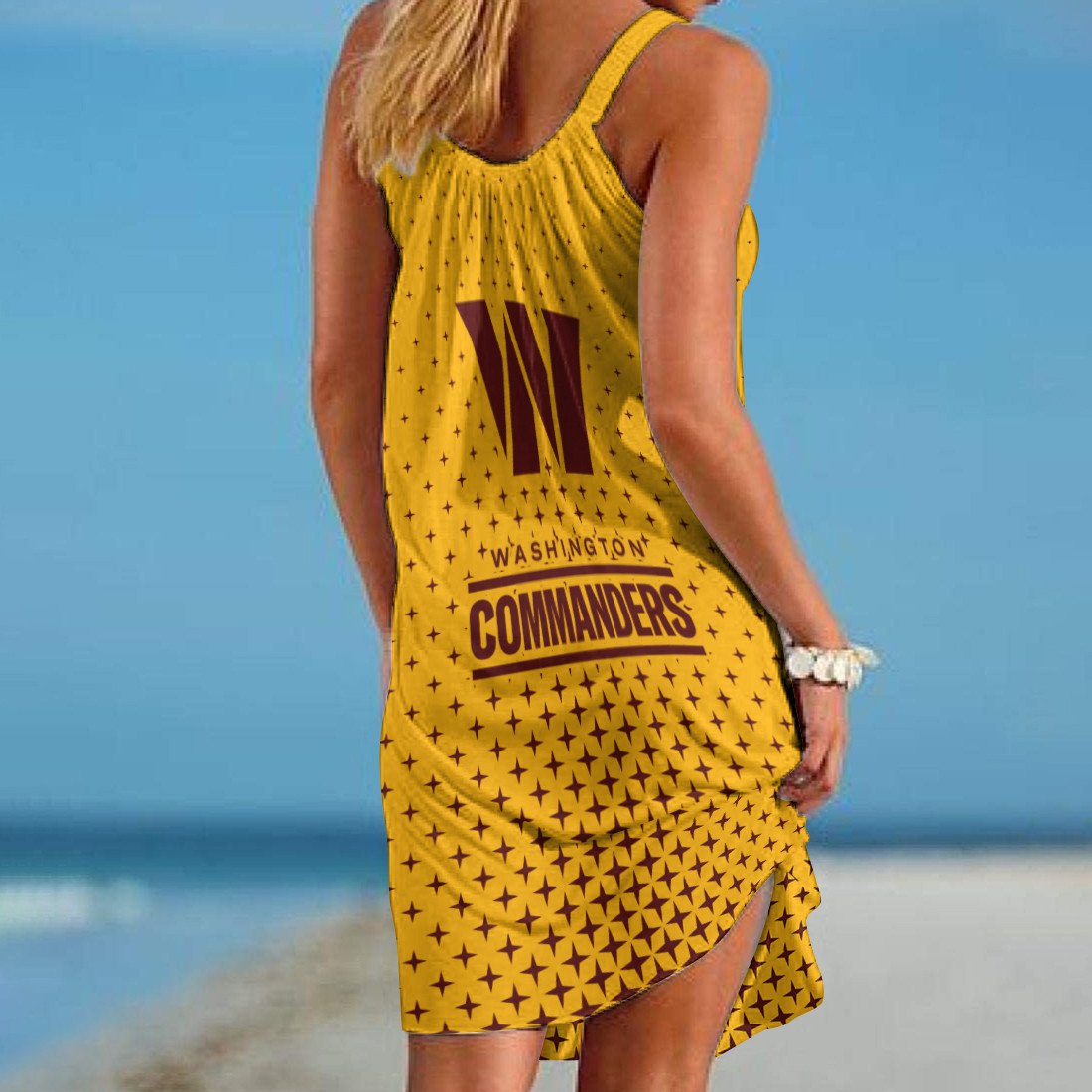 Washington Commanders Beach Dress BGSLLBD623