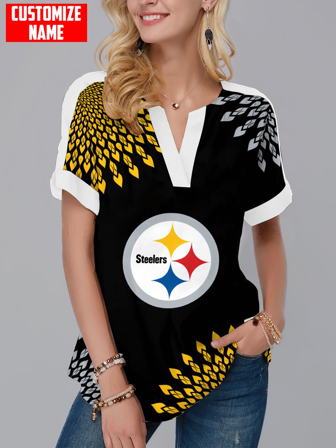 Indianapolis Colts Personalized Fashion Short Sleeve V-Neck Shirt AZSSV268
