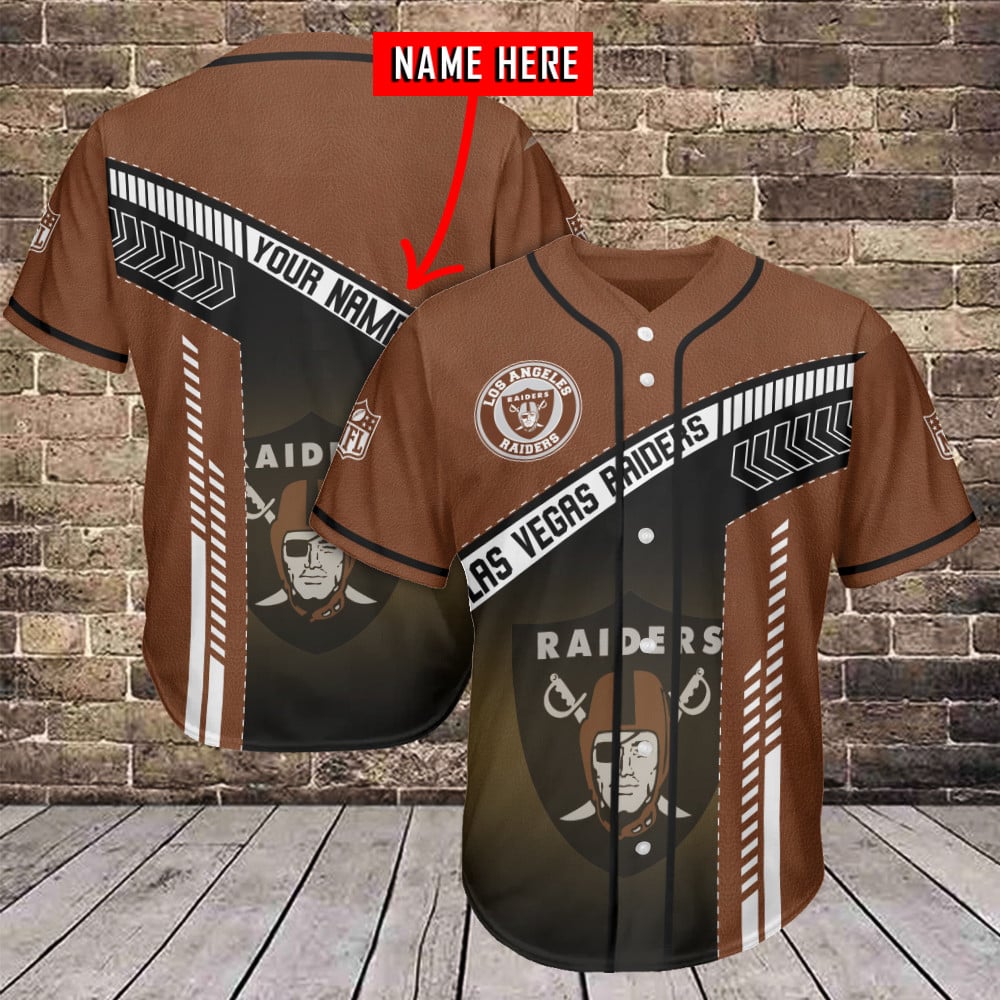 Las Vegas Raiders Personalized Baseball Jersey AZCBJS334