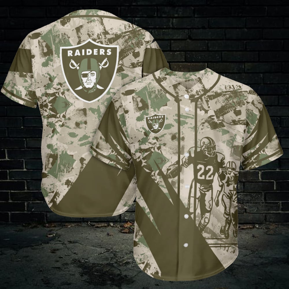 Las Vegas Raiders Baseball Jersey AZCBJS351