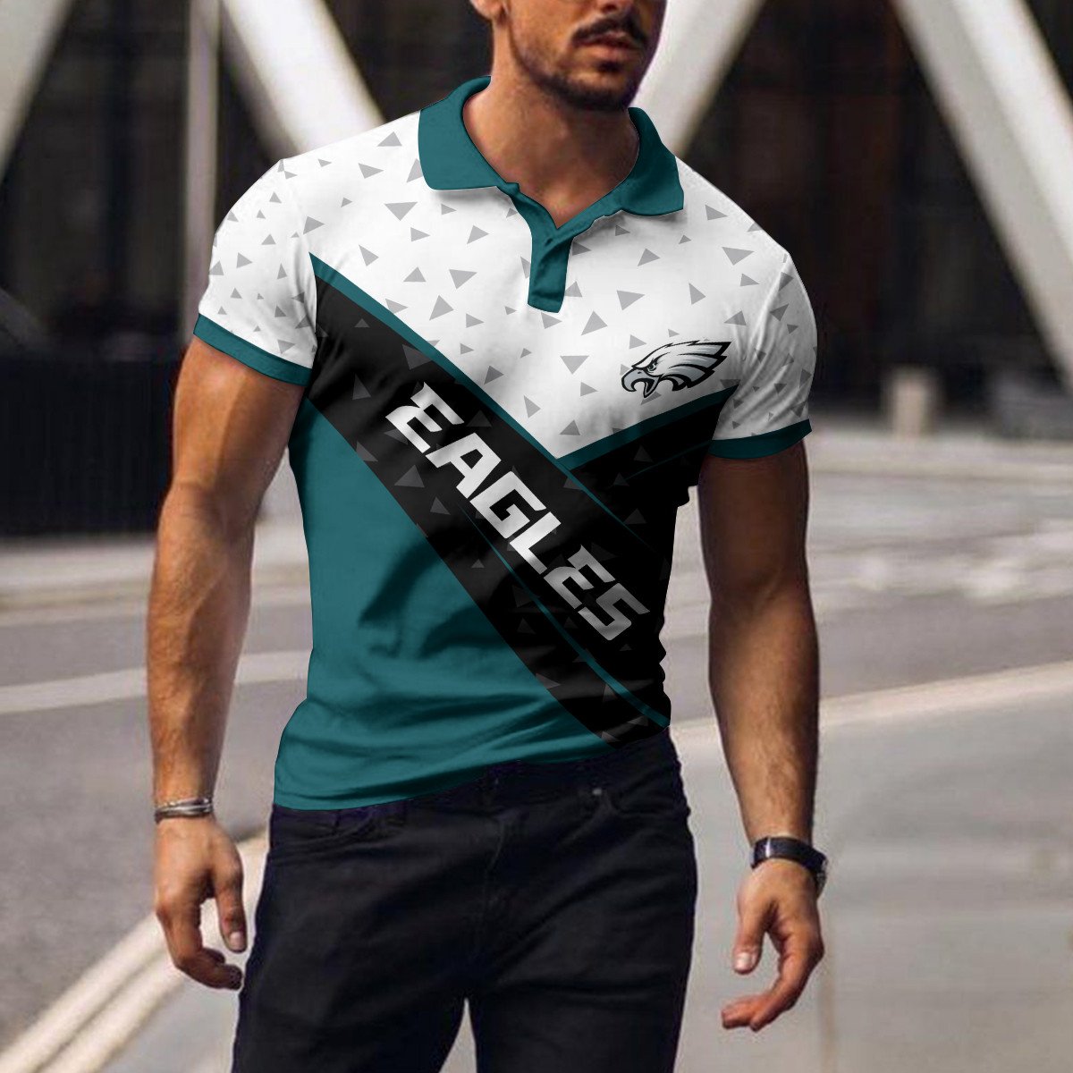 Philadelphia Eagles Polo T-shirt BGPLS125