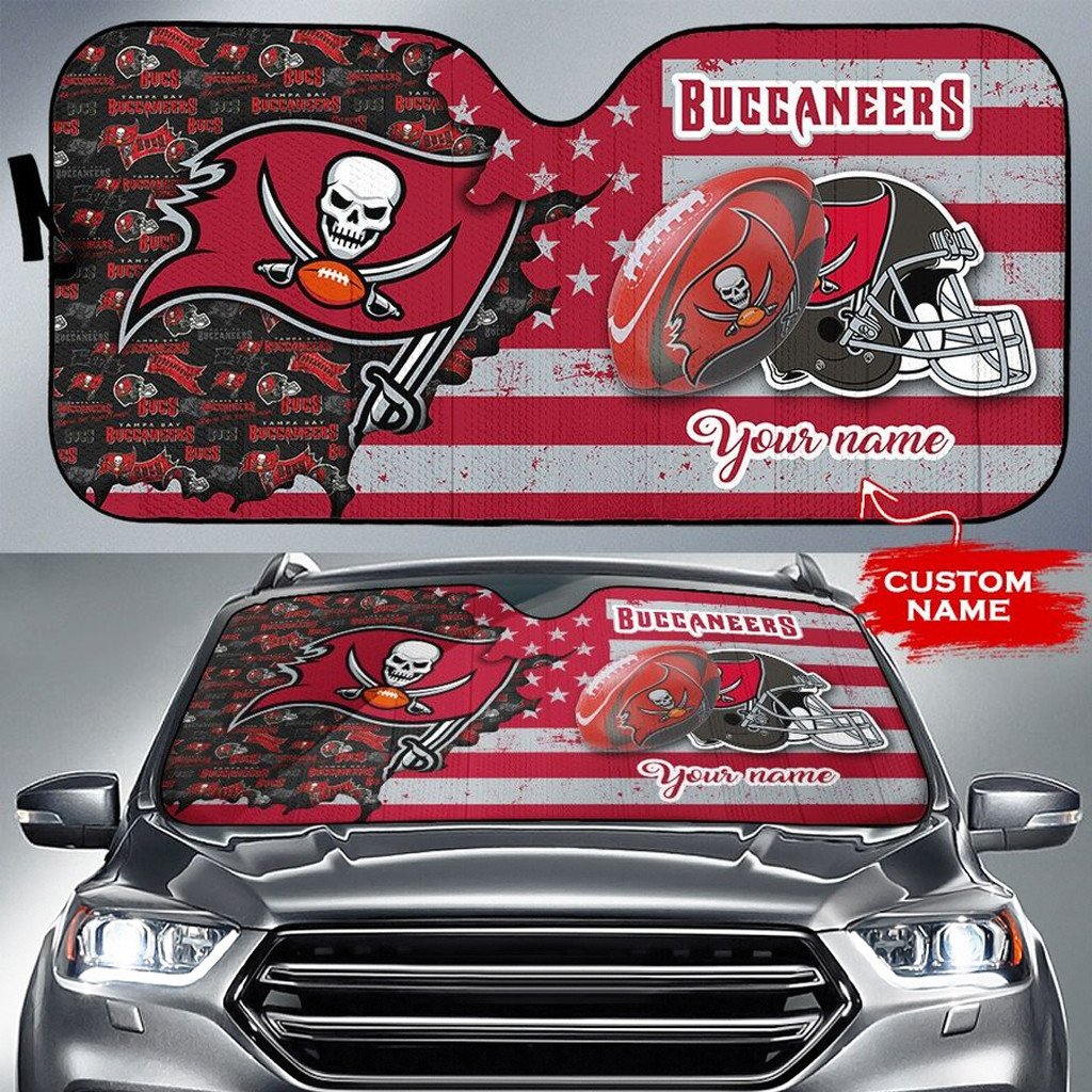Tampa Bay Buccaneers Personalized Auto Sun Shade BGAUSS280