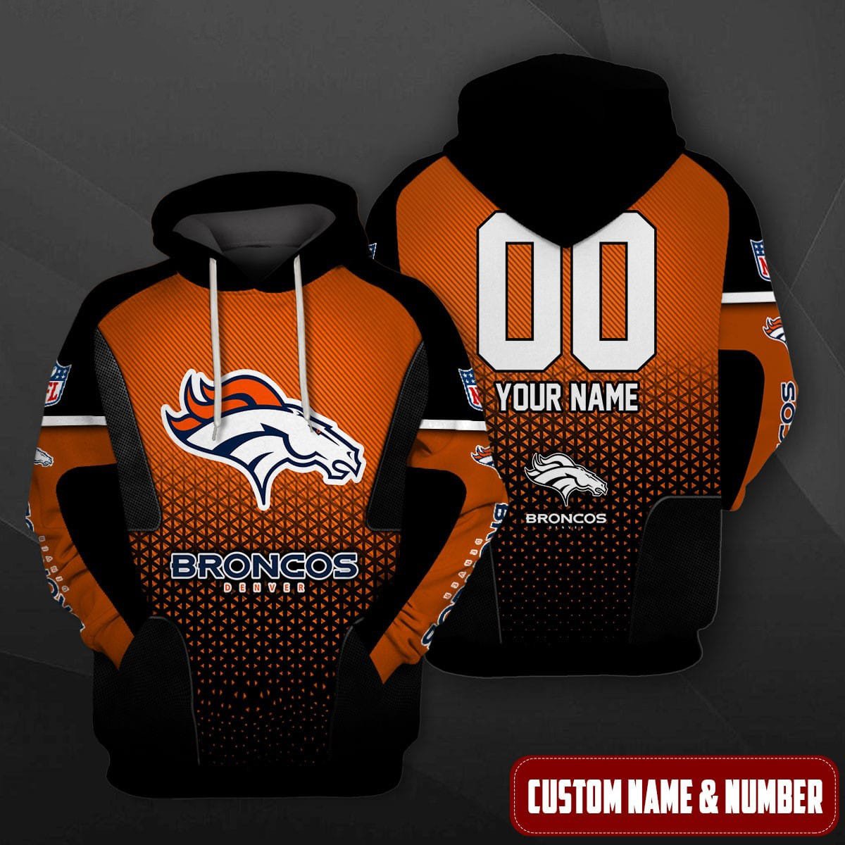 Denver Broncos Personalized Hoodie AZCHD513