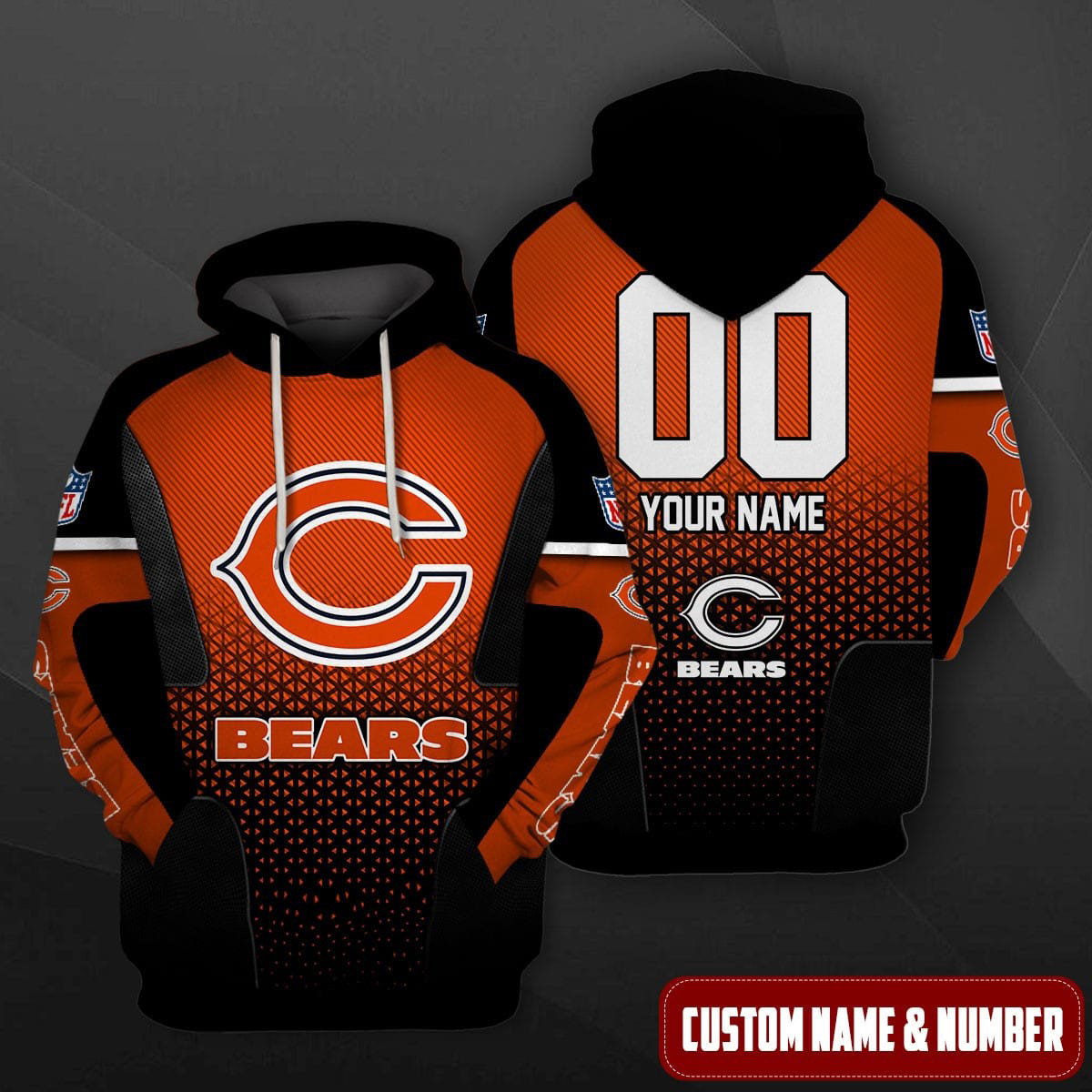 Chicago Bears Personalized Hoodie AZCHD509