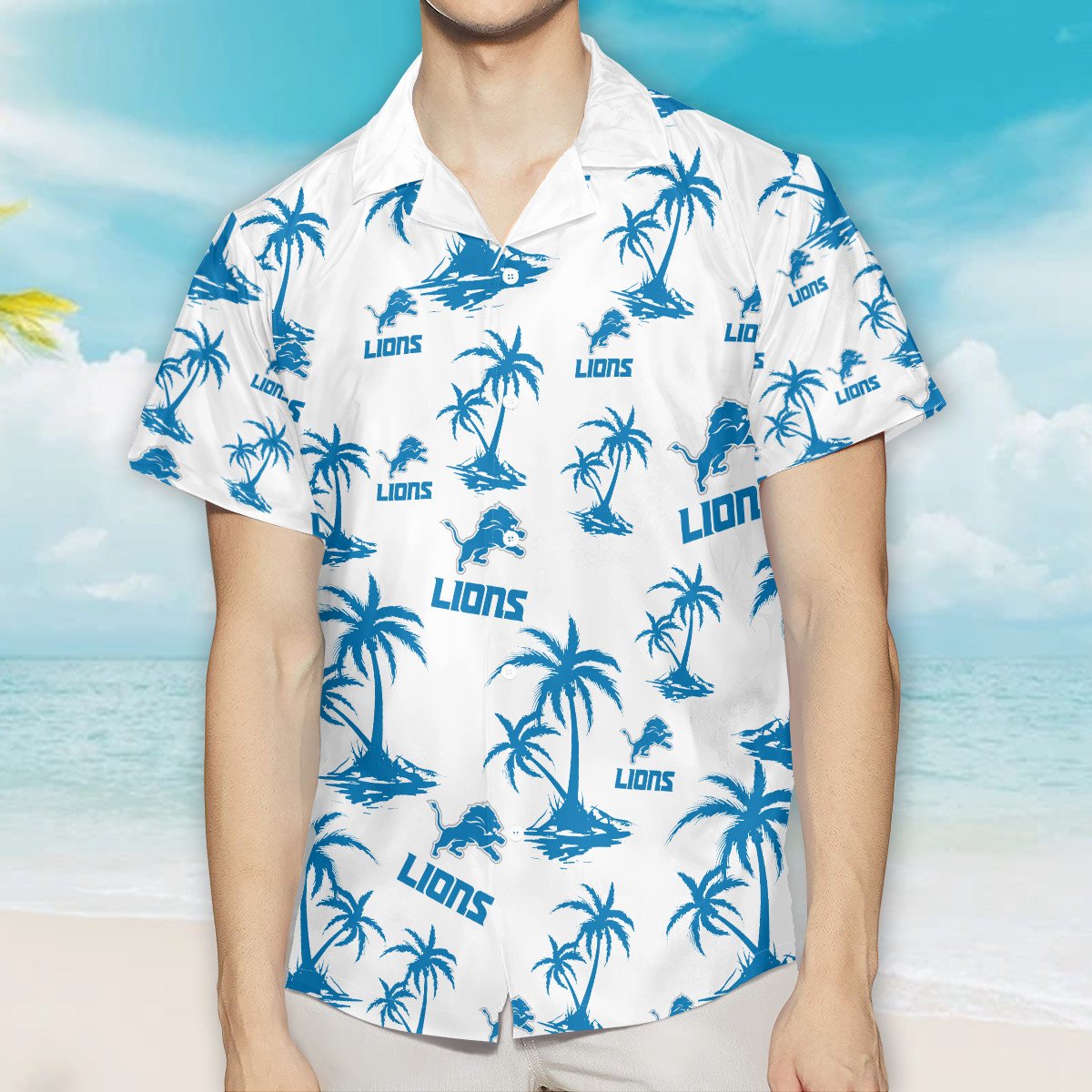 Detroit Lions Summer Hawaiian Shirt AZHWS365