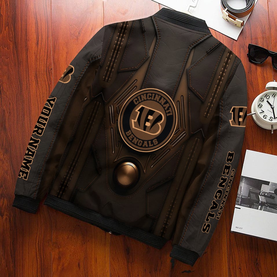 Cincinnati Bengals Personalized Bomber Jacket AZCBJ175