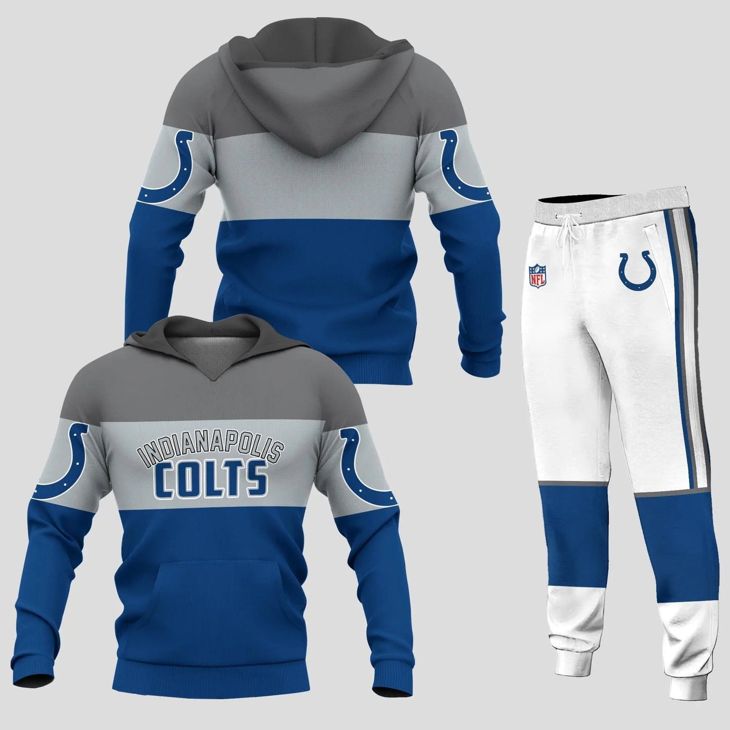 Indianapolis Colts Personalized Hoodie and Joggers AZCHD960