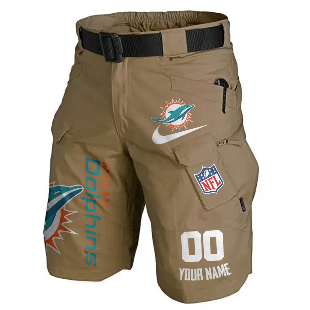 Miami Dolphins Limited Edition Front Pockets Men Shorts (Belt Not Included) AZBTFPMS000108