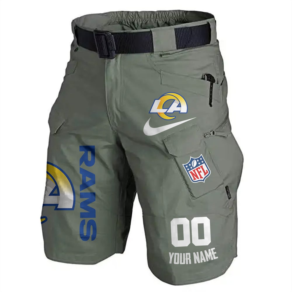 Los Angeles Rams Limited Edition Front Pockets Men Shorts (Belt Not Included) AZBTFPMS000107