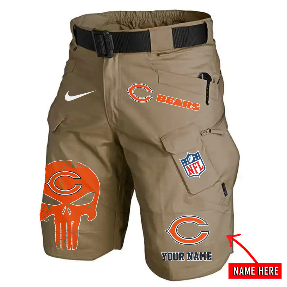 Chicago Bears Limited Edition Front Pockets Men Shorts (Belt Not Included) AZBTFPMS000082