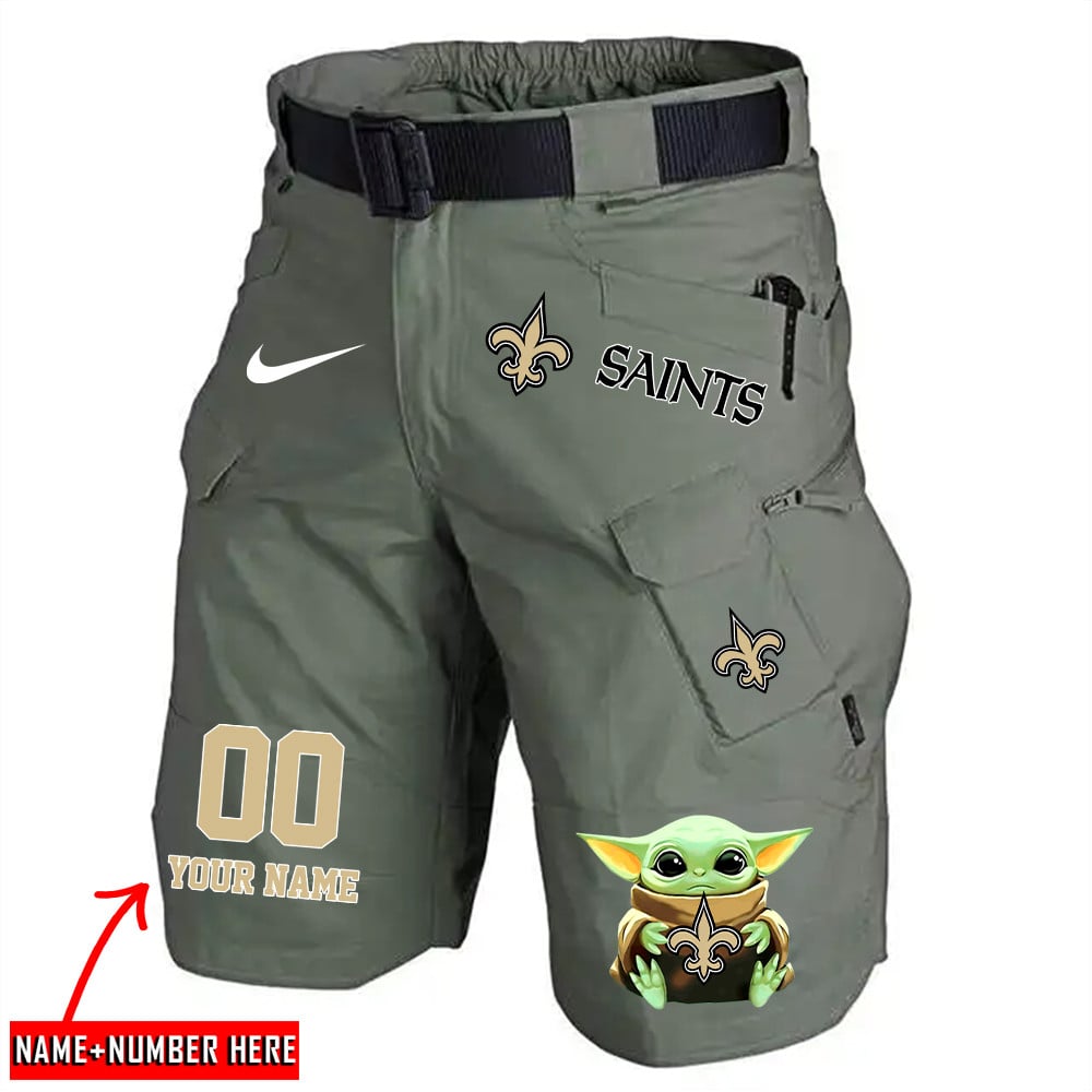 New Orleans Saints Limited Edition Front Pockets Men Shorts (Belt Not Included) AZBTFPMS000076