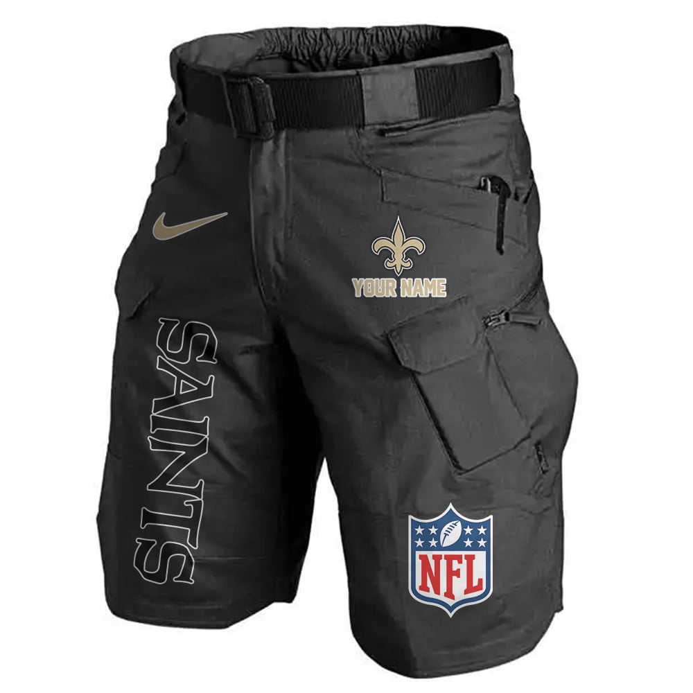 New Orleans Saints Limited Edition Front Pockets Men Shorts (Belt Not Included) AZBTFPMS000023