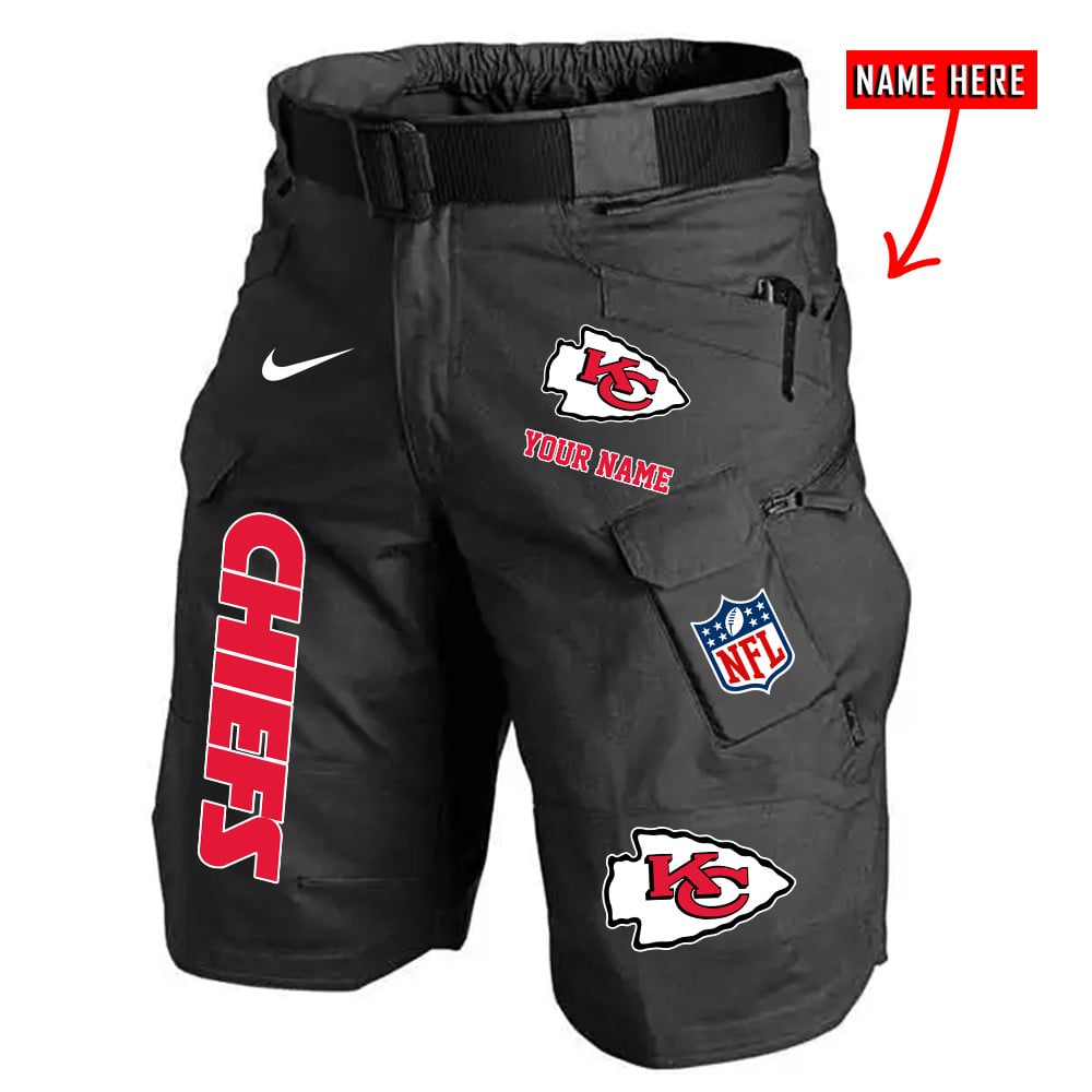 Kansas City Chiefs Limited Edition Front Pockets Men Shorts (Belt Not Included) AZBTFPMS000159