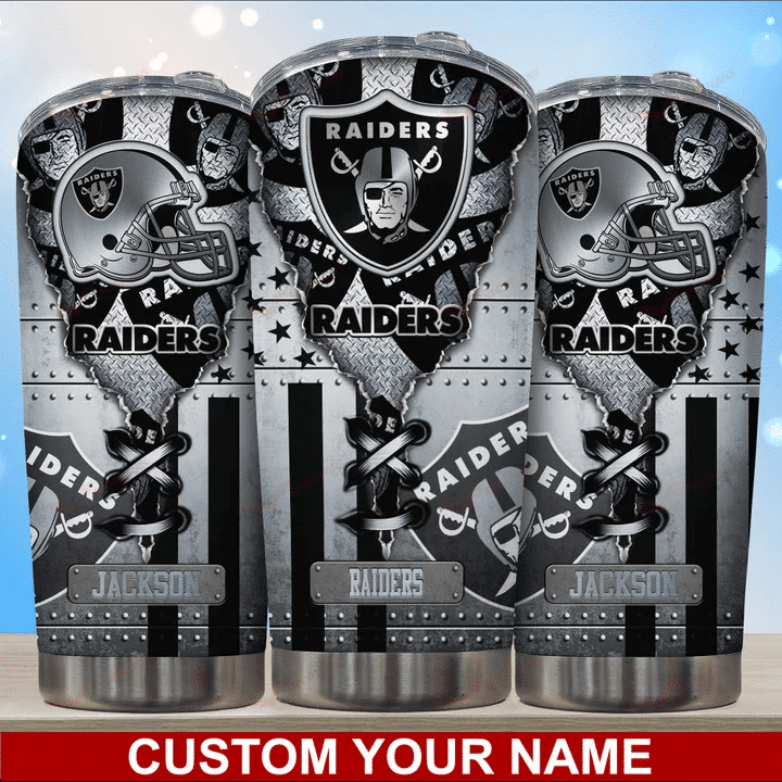 Las Vegas Raiders Personalized Tumbler BG421