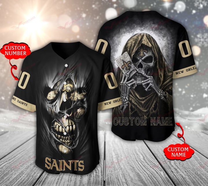 New Orleans Saints Personalized Baseball Jersey BG965