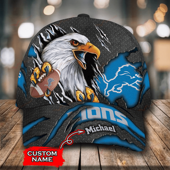 Detroit Lions Personalized Classic Cap BB574