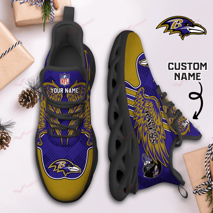 Baltimore Ravens Personalized Yezy Running Sneakers SPD686