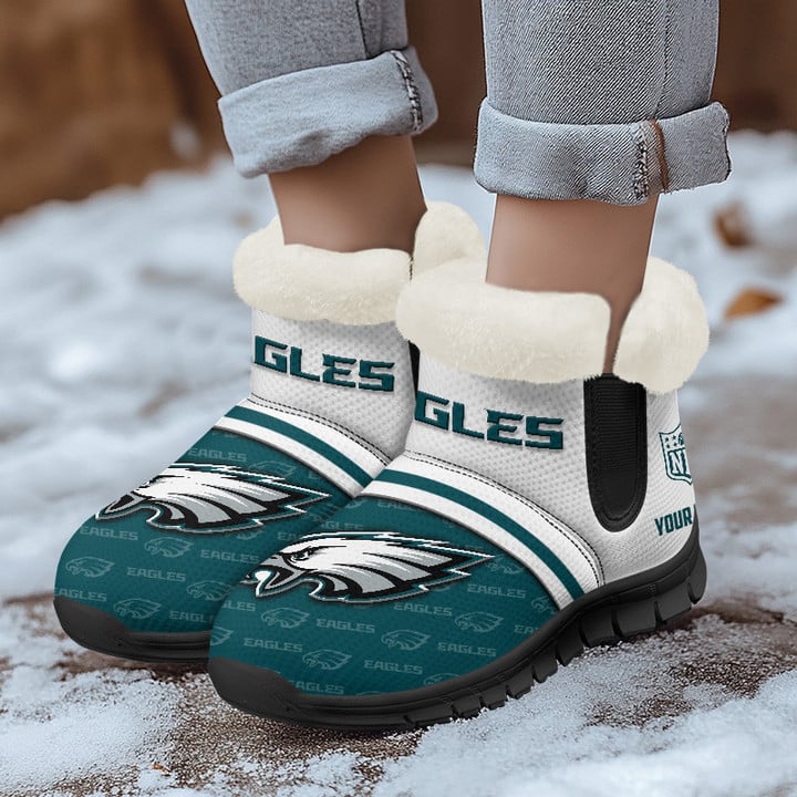 Philadelphia Eagles Comfy Winter Snow Boots AZDDWSB000033