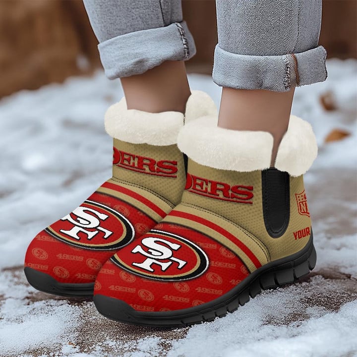 San Francisco 49ers Comfy Winter Snow Boots AZDDWSB000032