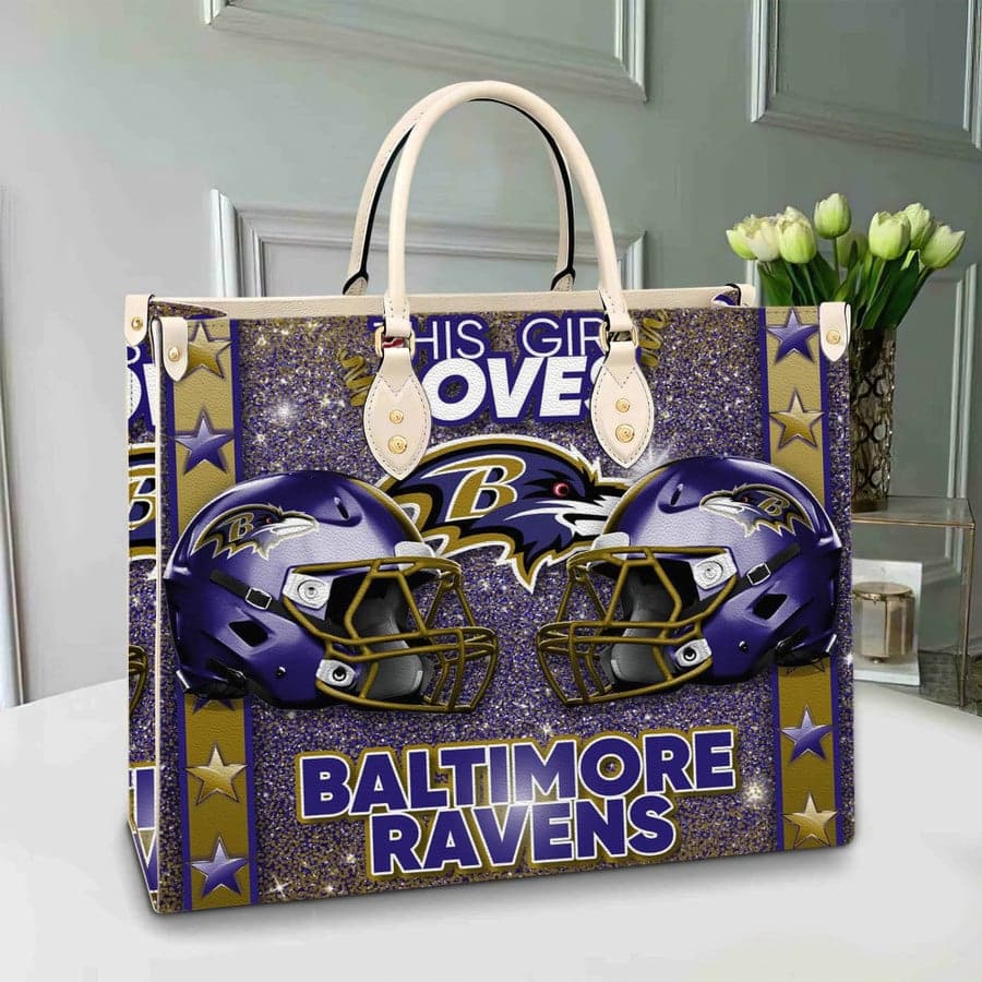 Baltimore Ravens Leather Hand Bag BB238