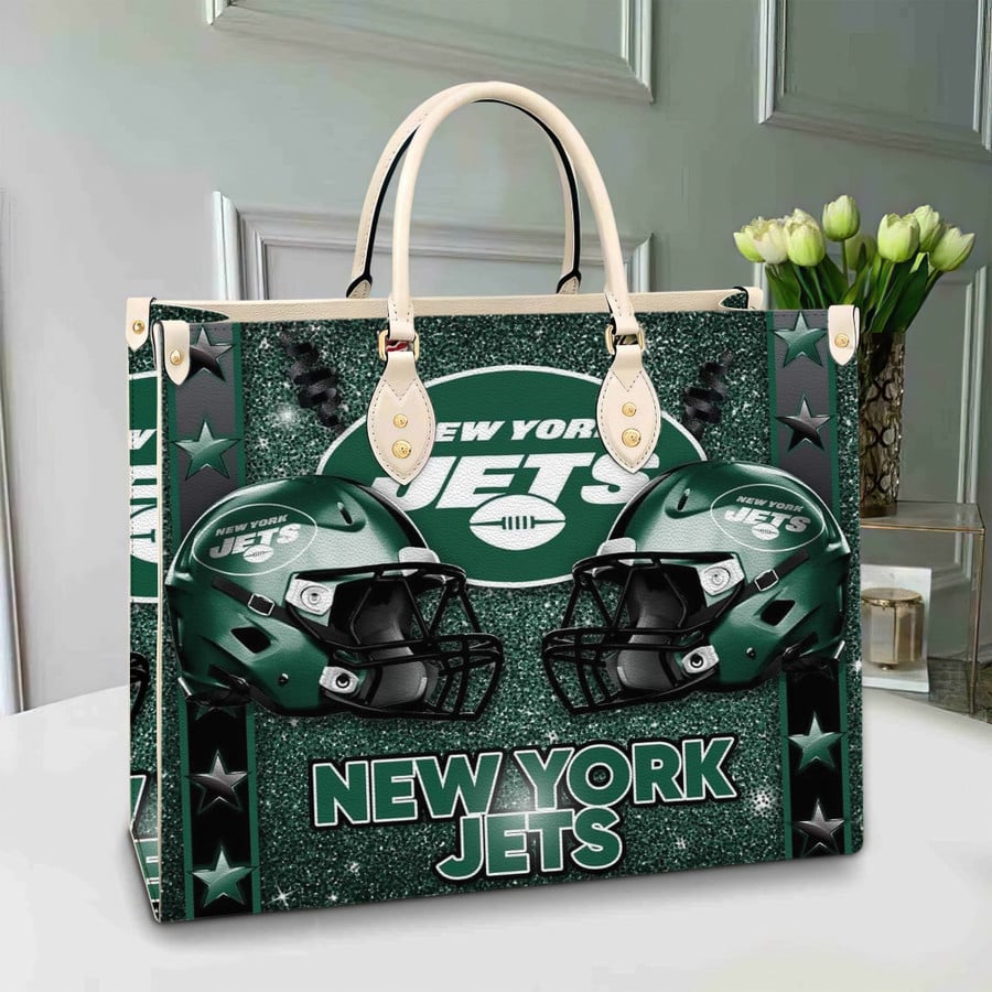 New York Jets Leather Hand Bag BB232