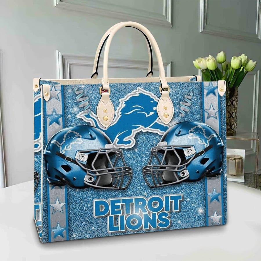 Detroit Lions Leather Hand Bag BB228