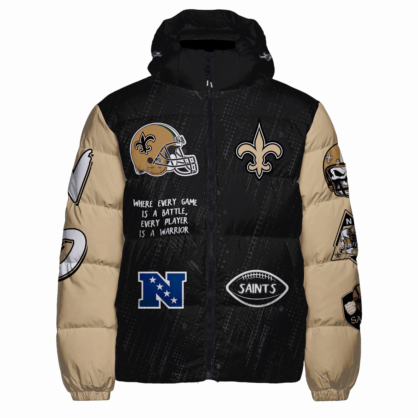 New Orleans Saints CozyCloud Down Jacket AZBTDWJ000315
