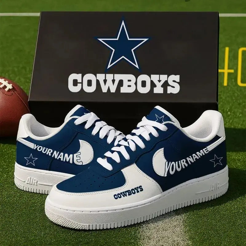 Dallas Cowboys New Personalized AF1-1 Sneakers 2025 AZBTAF1N000009