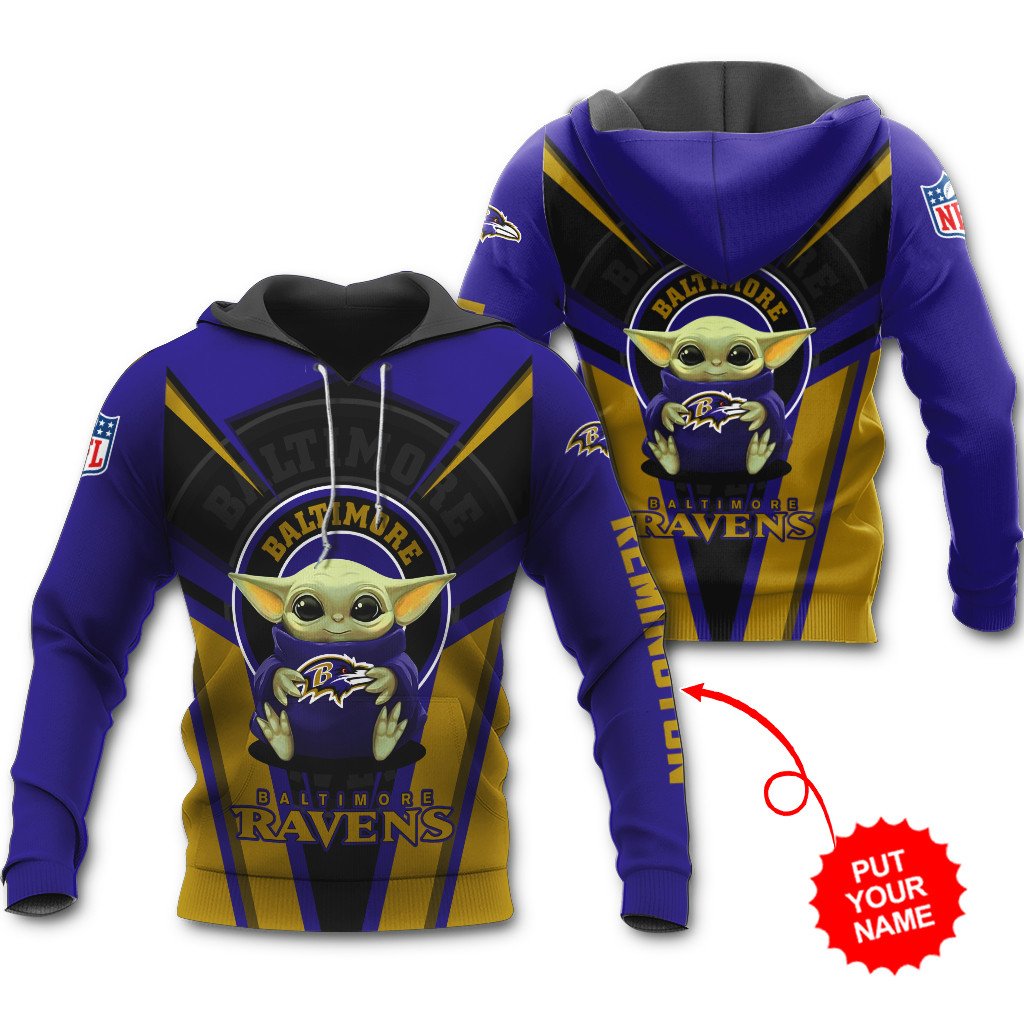 Baltimore Ravens Personalized Hoodie All Over Printed BB525