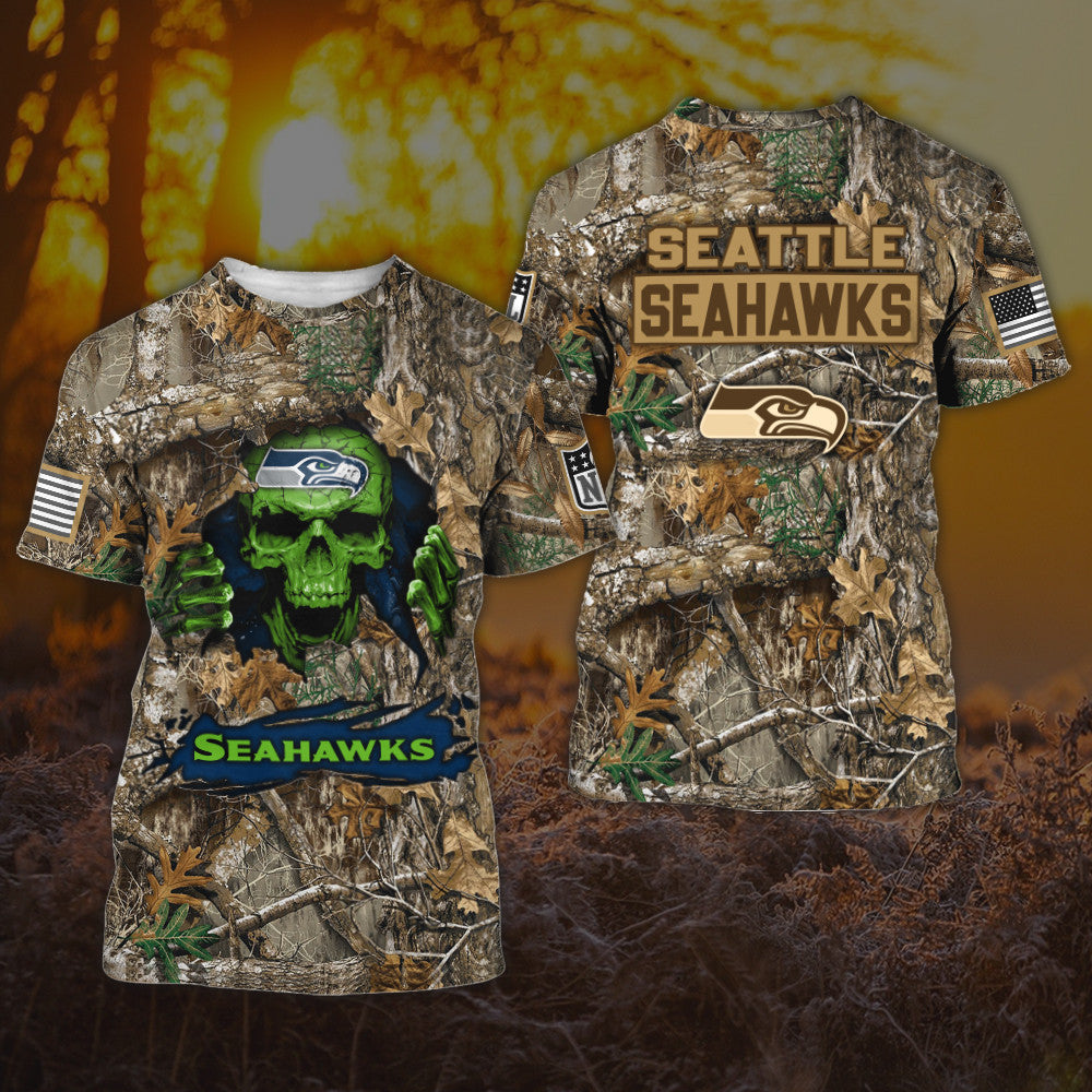 Seattle Seahawks All Over Printed T-shirt Sweatshirt Hoodie AZCHD820