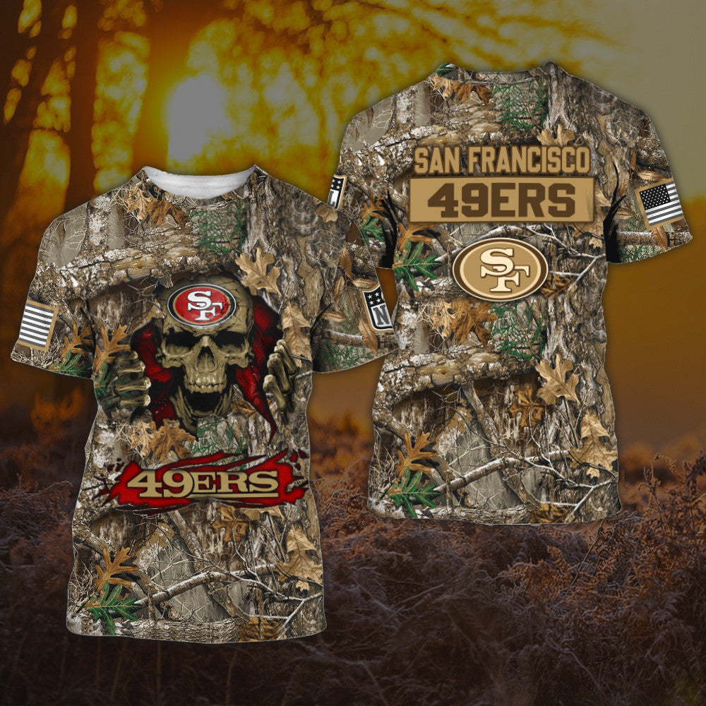 San Francisco 49ers All Over Printed T-shirt Sweatshirt Hoodie AZCHD819