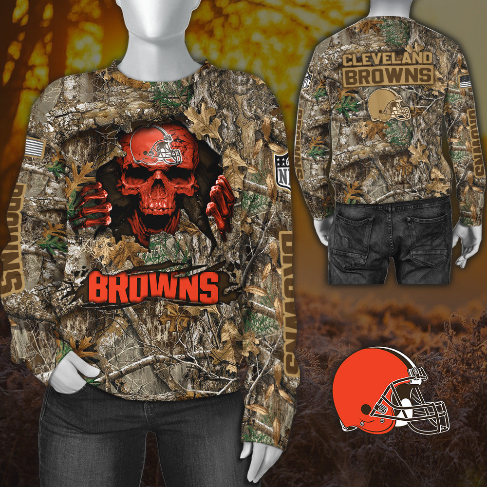 Cleveland Browns All Over Printed T-shirt Sweatshirt Hoodie AZCHD799