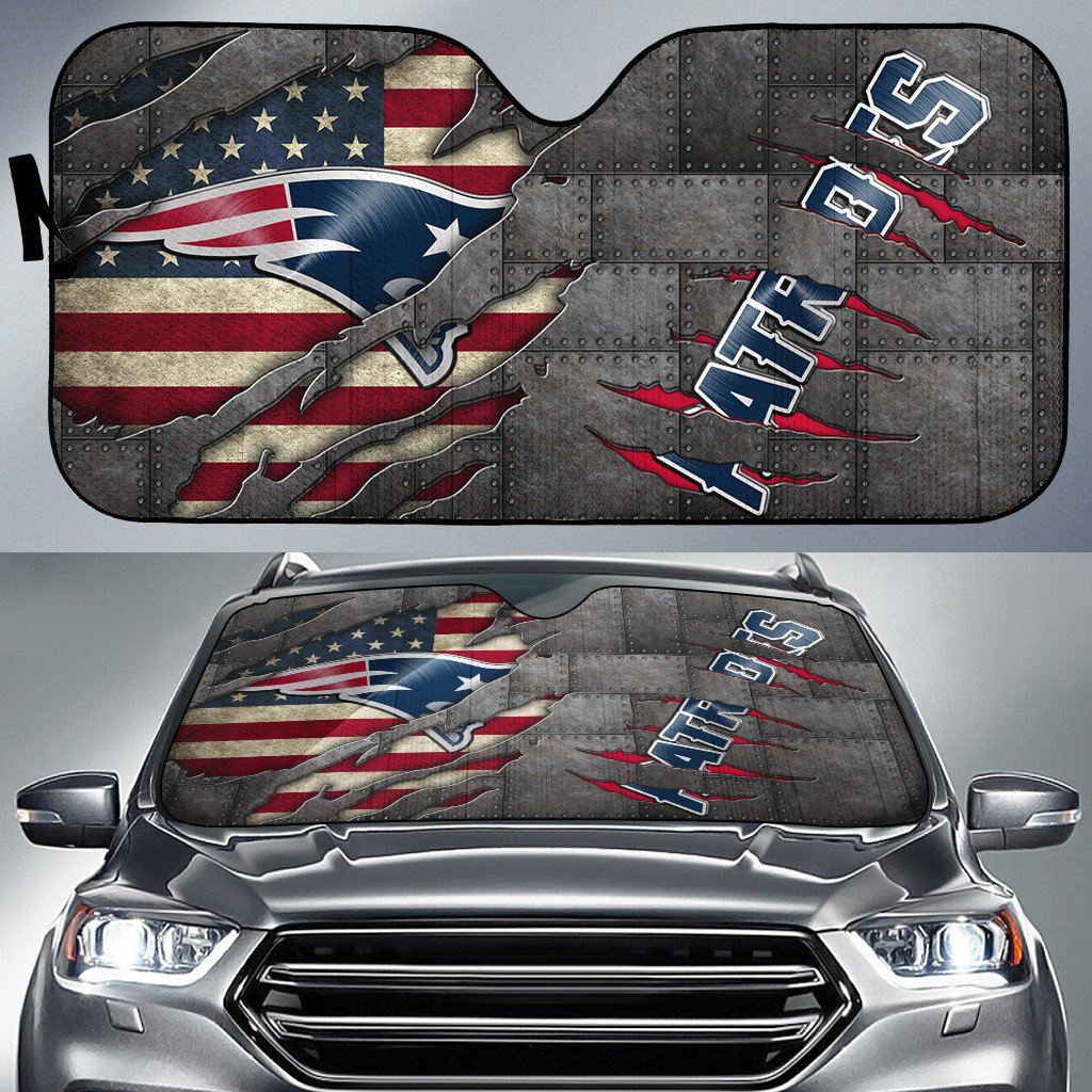 New England Patriots Auto Sun Shade BG155