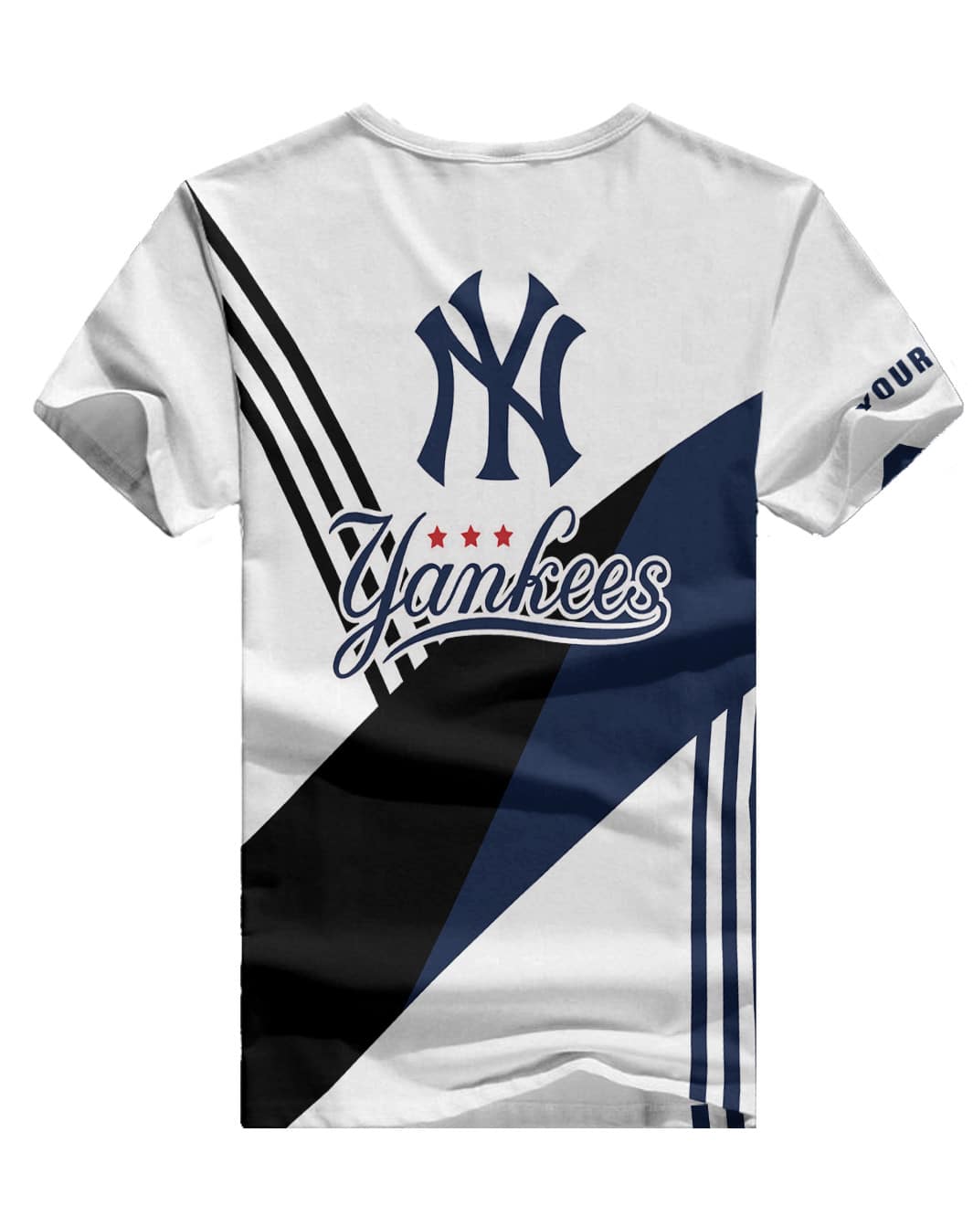 New York Yankees Personalized Summer V-neck Women T-shirt BG362