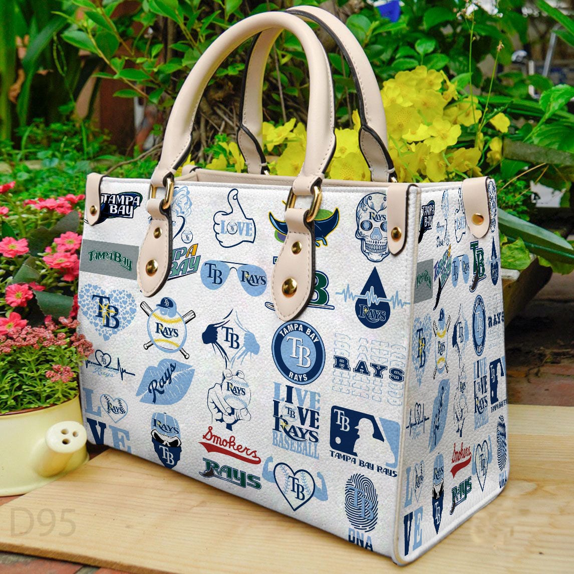 Tampa Bay Rays Leather Hand Bag BB25