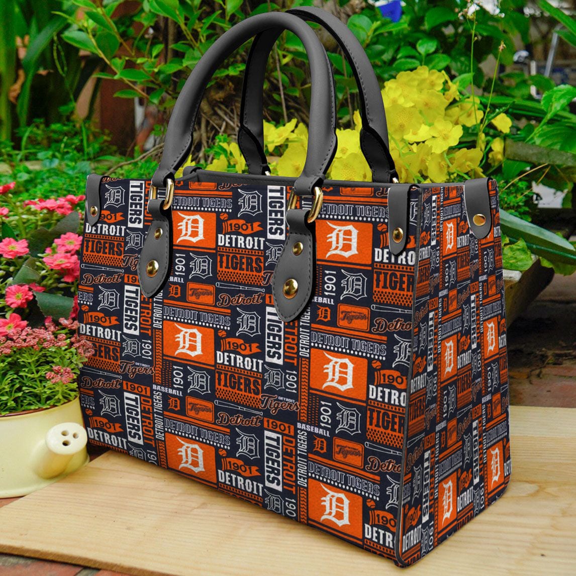 Detroit Tigers Leather Hand Bag BB43