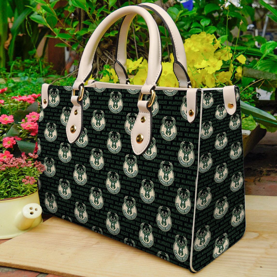 Milwaukee Bucks Leather Hand Bag BB27