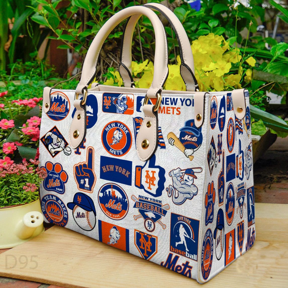 New York Mets Leather Hand Bag BB38