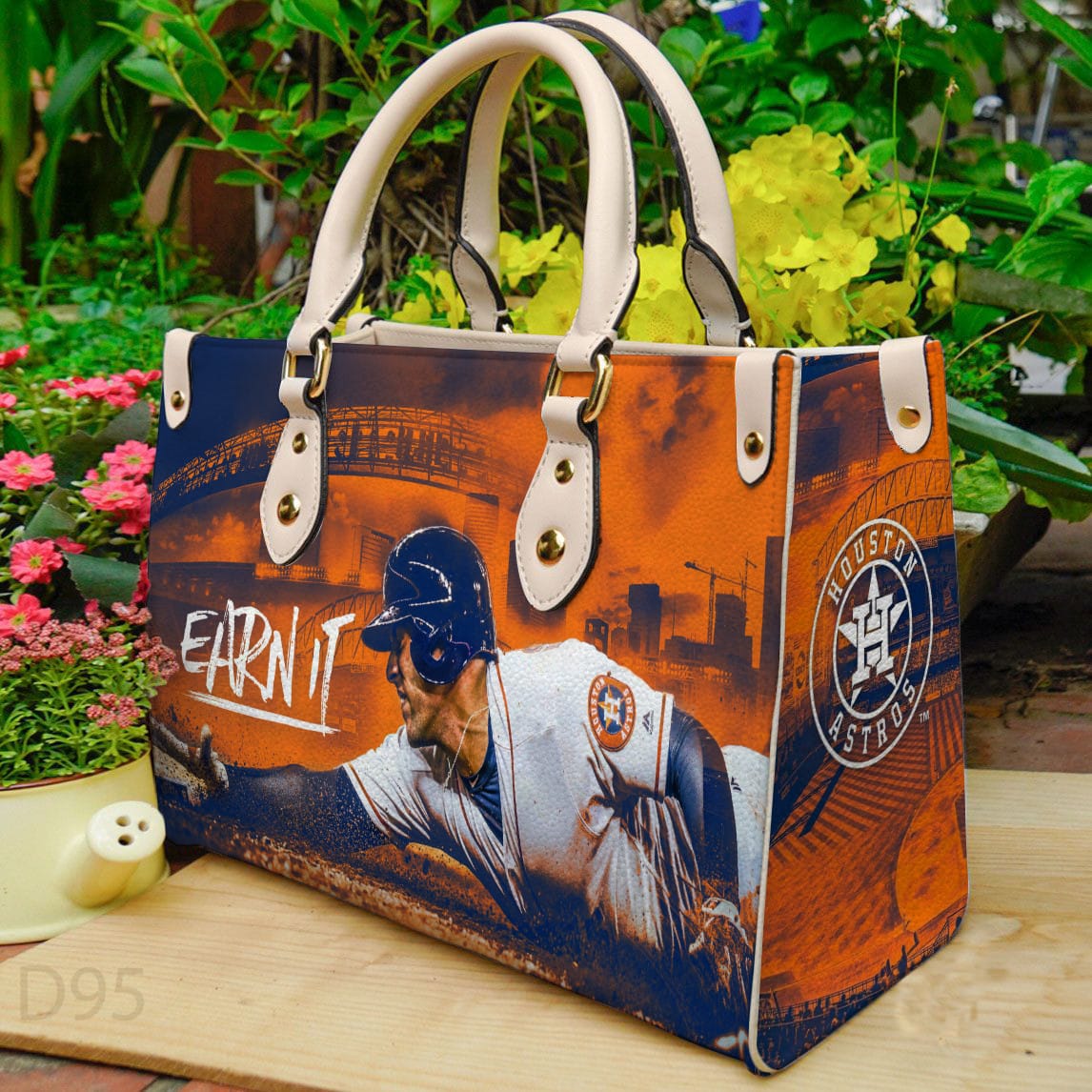 Houston Astros Leather Hand Bag BB12