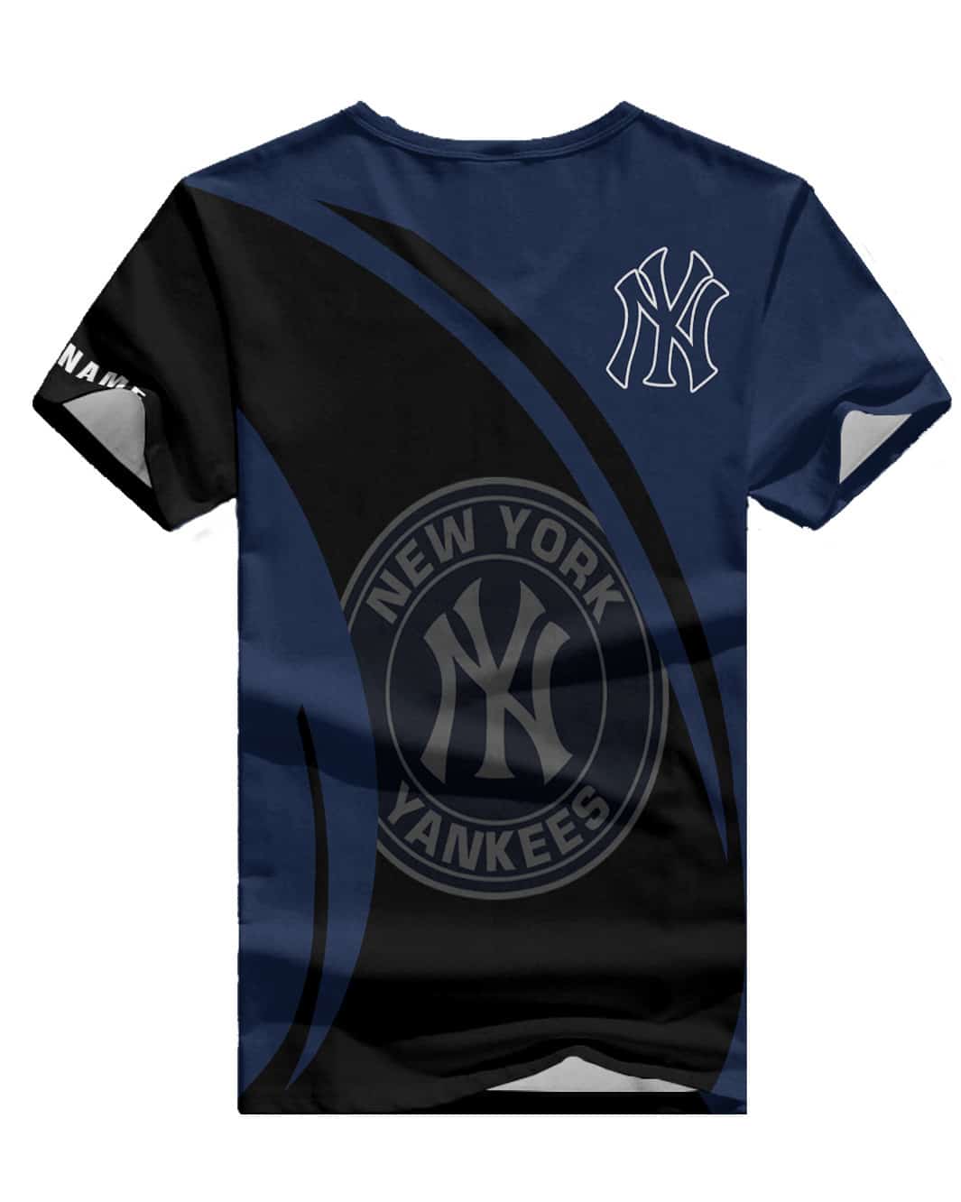 New York Yankees Personalized Summer V-neck Women T-shirt BG201