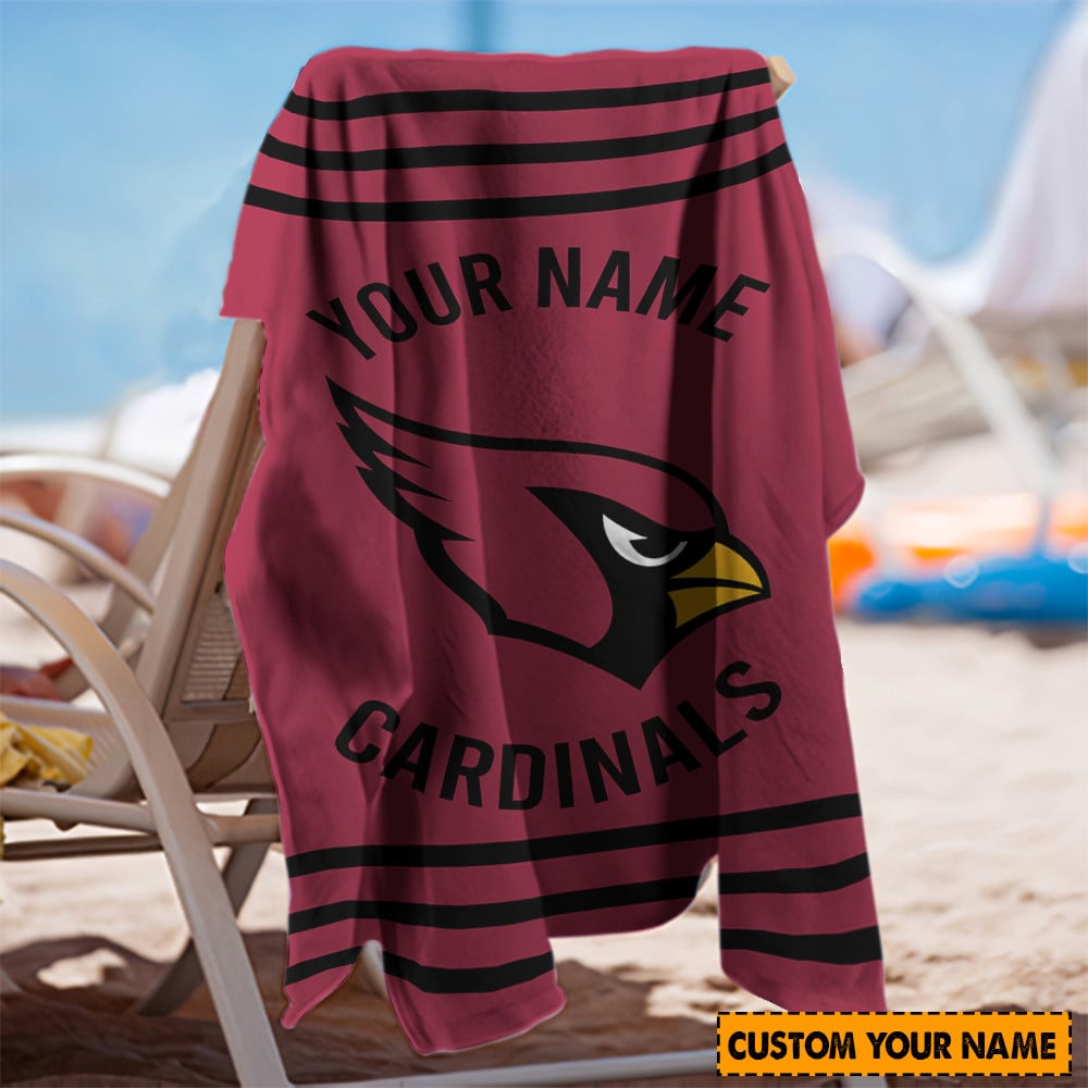 Arizona Cardinals Personalized Limited Edition Beach Towel AZBTOWEL109